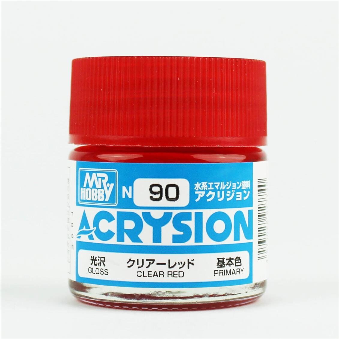 Mr.Hobby N-090 10 ml. Clear Red, Acrysion Serisi Model Boyası