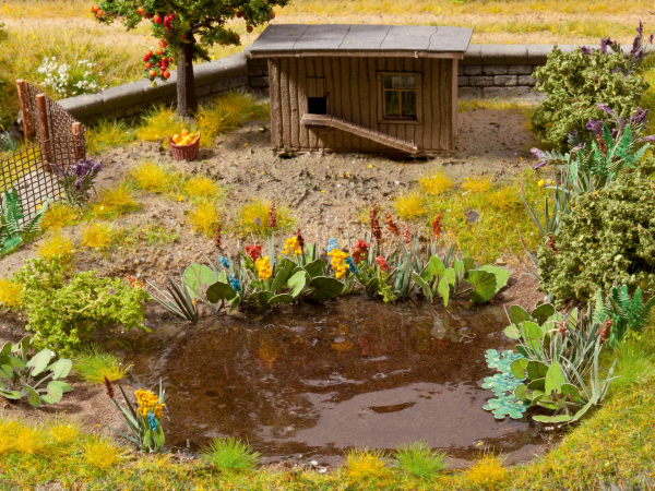 Noch 14052 Göl ve Dere Kenarı Çiçekleri, 17 Adet, Diorama Malzemes