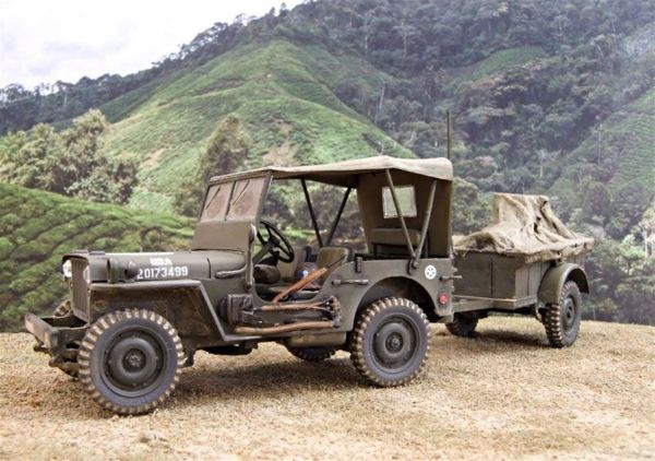 Mistercraft F299 1/35 Ölçek, (1/4 Ton Sınıfı) Willys Jeep, Plastik Model kiti