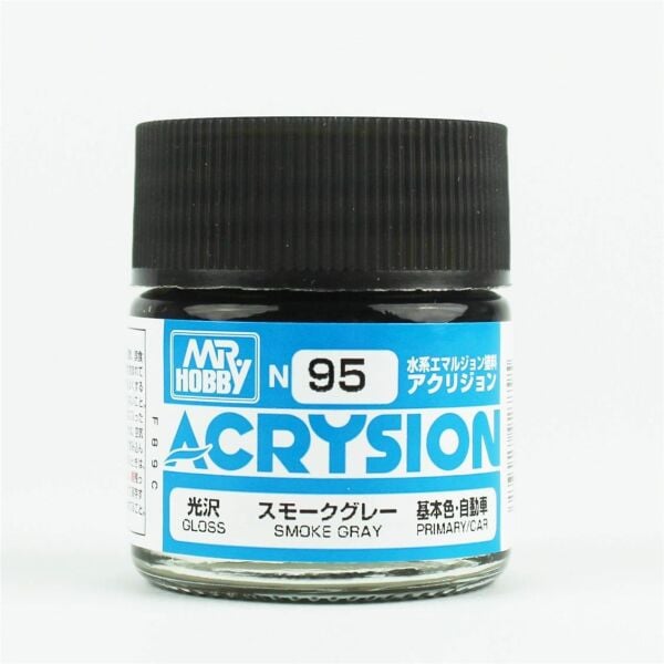 Mr.Hobby N-095 10 ml. Smoke Gray, Acrysion Serisi Model Boyası