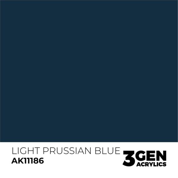AK 11186 17 ml. Light Prussian Blue, 3GEN Akrilik Model Boyası