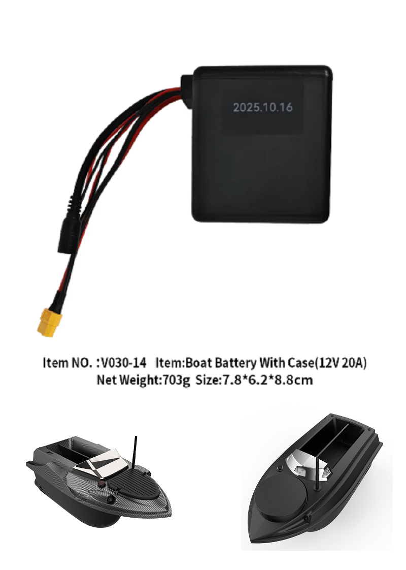20000Mah 12V  V030 ve V080, Sazan Yemleme Teknesi ve Botlarına Uyumlu Batarya