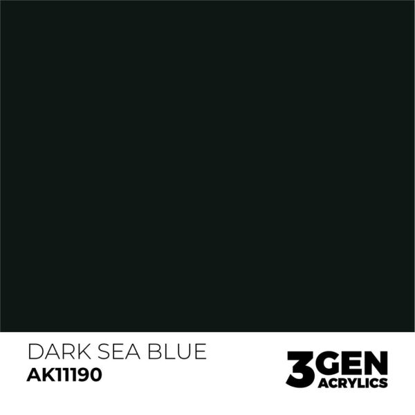 AK 11190 17 ml. Dark Sea Blue, 3GEN Akrilik Model Boyası