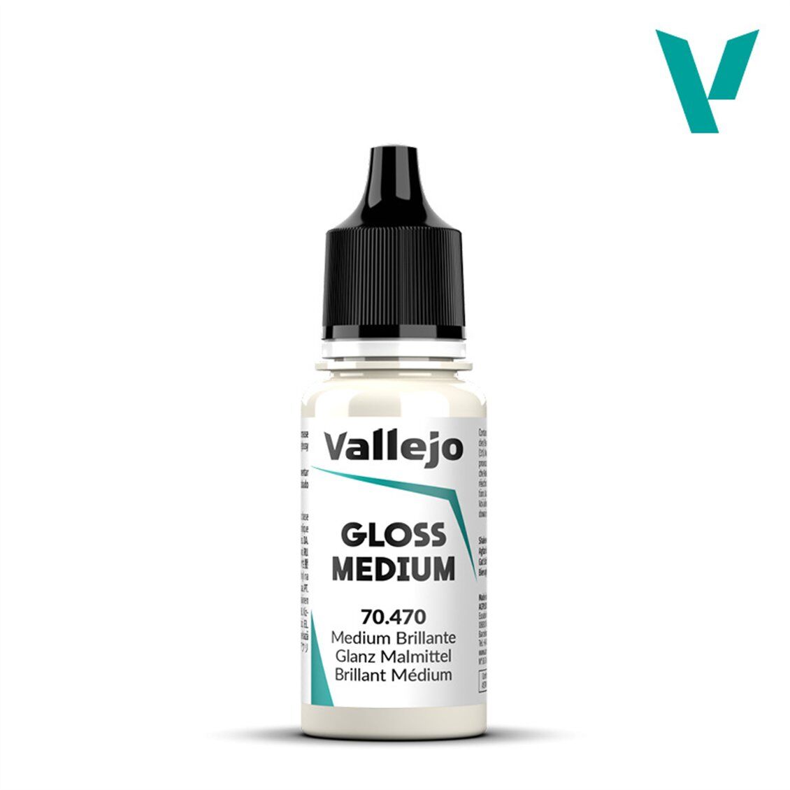 Vallejo 70470 18 ml. Gloss Medium (Parlaklaştırıcı), Model Boyası