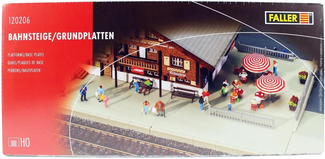 Faller 120206 1/87 Ölçek, İstasyon Platformları, Plastik Model Kiti