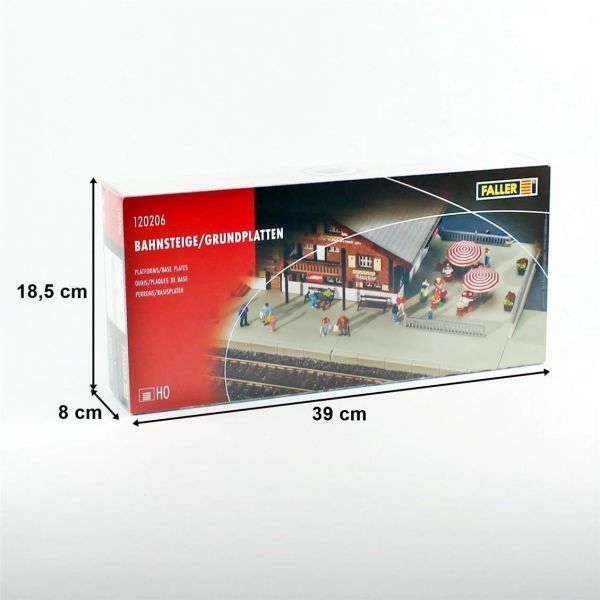 Faller 120206 1/87 Ölçek, İstasyon Platformları, Plastik Model Kiti