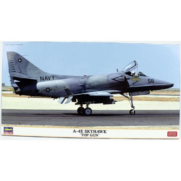 Hasegawa 7523 1/48 Ölçek, A-4E Skyhawk (Top Gun), (Limited Edition), Savaş Uçağı, Plastik Model kiti