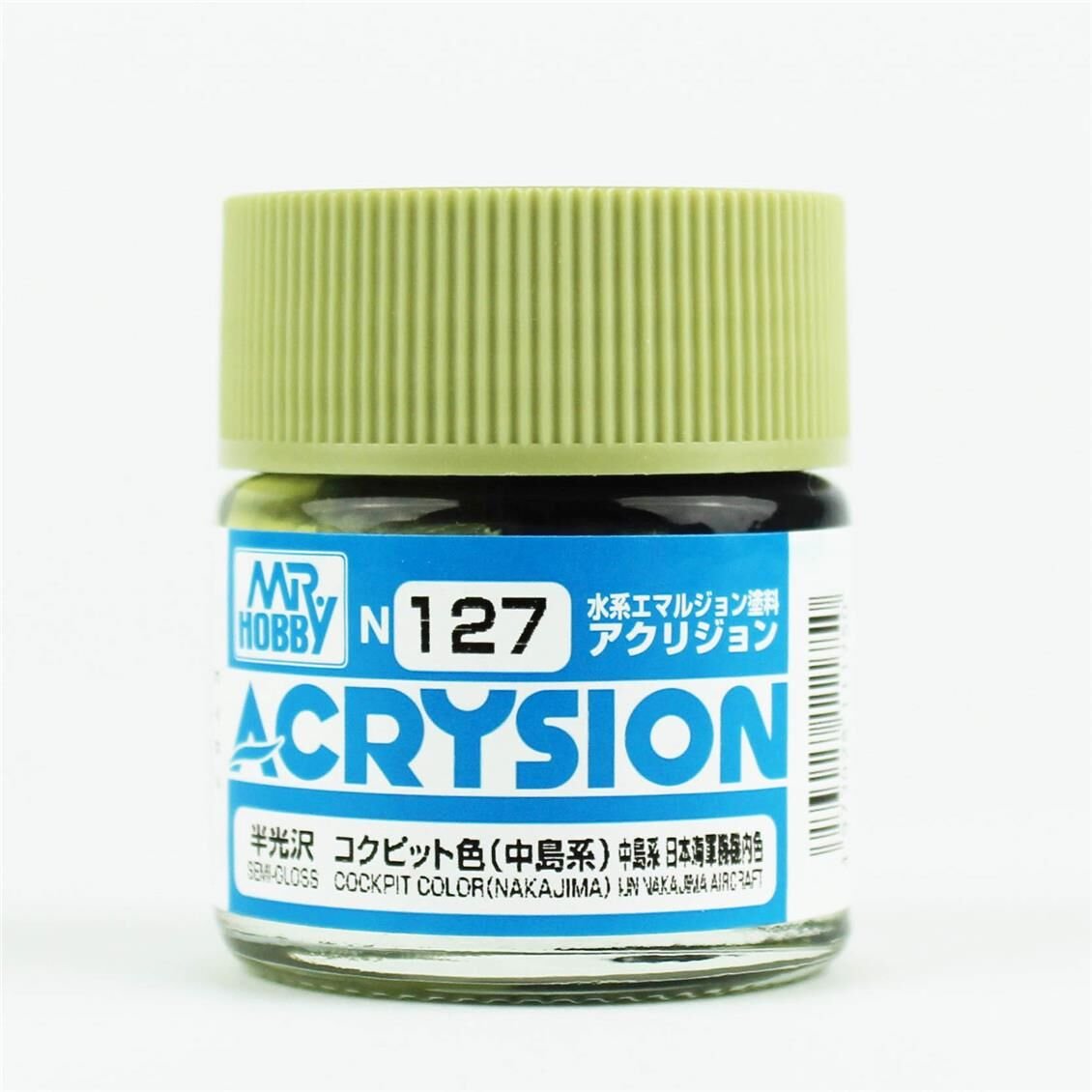 Mr.Hobby N-127 10 ml. Cockpit Color (Nakajima), Acrysion Serisi Model Boyası