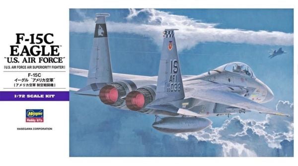Hasegawa E13 543 1/72 Ölçek, F-15C Eagle (U.S. Air Force), Savaş Uçağı, Plastik Model kiti