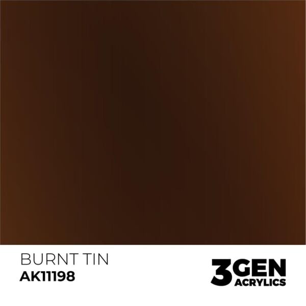 AK 11198 17 ml. Burnt Tin, 3GEN Akrilik Model Boyası