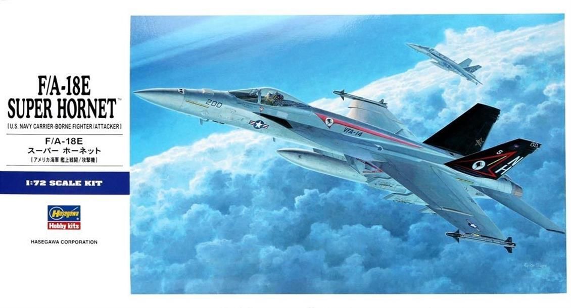 Hasegawa E19 549 1/72 Ölçek, F/A-18E Super Hornet, Savaş Uçağı, Plastik Model kiti