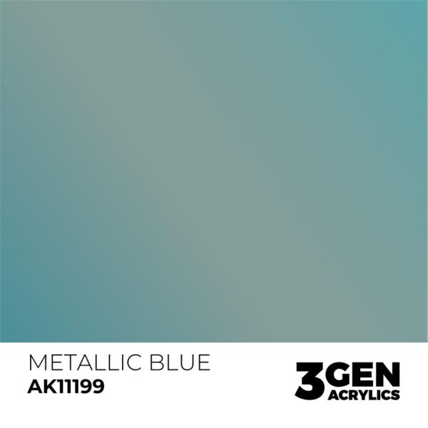 AK 11199 17 ml. Metallic Blue, 3GEN Akrilik Model Boyası