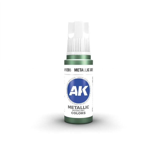 AK 11205 17 ml. Metallic Green, 3GEN Akrilik Model Boyası
