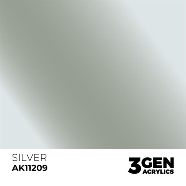 AK 11209 17 ml. Silver, 3GEN Akrilik Model Boyası