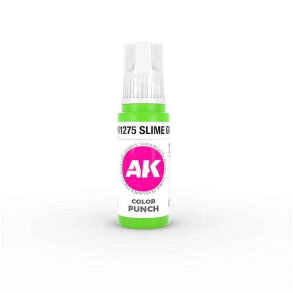 AK 11275 17 ml. Balçık Yeşili (Slime green Color Punch), Ultra Pigmentli 3GEN Akrilik Model Boyası