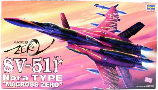 Hasegawa 16 65716 1/72 Ölçek, SV-51 ? Nora Type (Macross Zero), Macross-Robotech TV Serisi, Bilim Kurgu, Plastik Model kiti