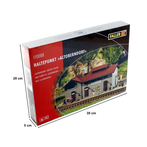 Faller 110088 1/87 Ölçek, Altoberndorf Yol Kenarı İstasyonu, Plastik Model Kiti