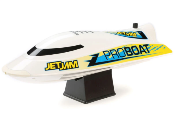 Jet Jam V2 12'' Self-Righting Pool Racer Brushed RTR, White
