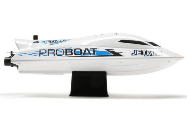 Jet Jam V2 12'' Self-Righting Pool Racer Brushed RTR, White