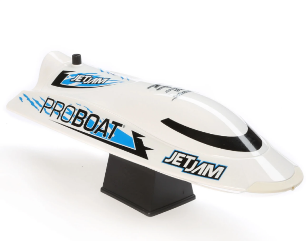 Jet Jam V2 12'' Self-Righting Pool Racer Brushed RTR, White