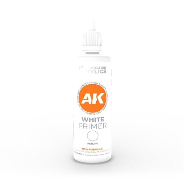 AK 11240 100 ml. Beyaz Astar (White Primer) 3GEN Akrilik Model Boyası