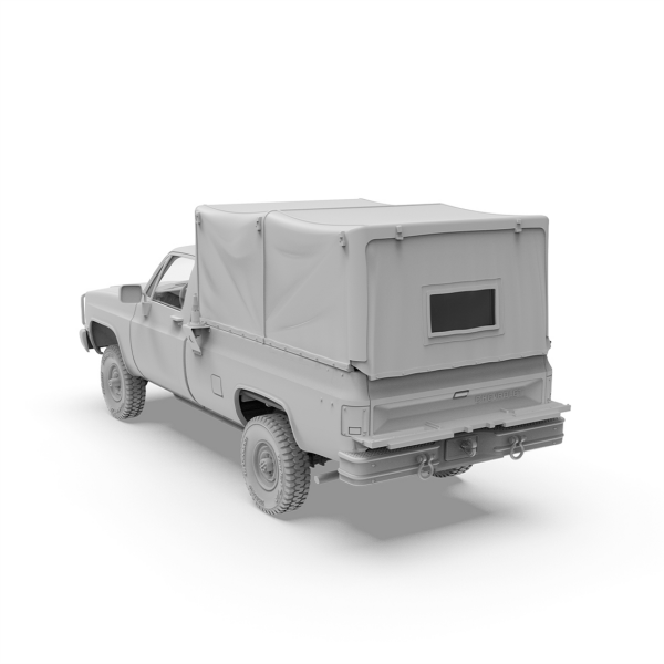 AK 35031 1/35 Ölçek, GMC M1008 Brandalı Kargo Kamyonu, Plastik Model Kiti
