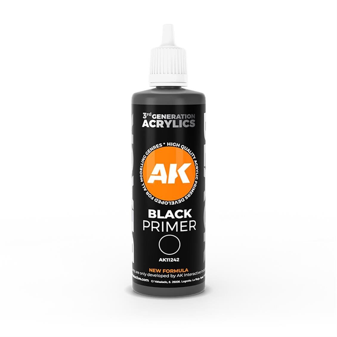 AK 11242 100 ml. Siyah Astar (Black Primer) 3GEN Akrilik Model Boyası