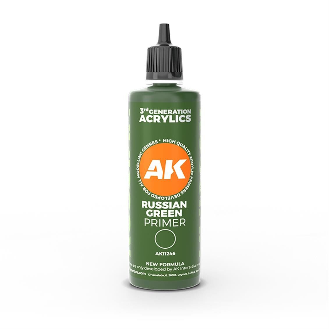 AK 11246 100 ml. Rus Yeşili Astar (Russian Green Primer) 3GEN Akrilik Model Boyası