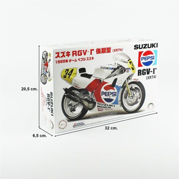 Fujimi Bike-No13 14143 1/12 Ölçek, Suzuki RGV-? 1988 Champion , Motorsiklet Plastik Model Kiti