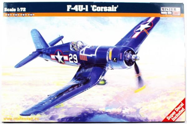 Mistercraft D205 1/72 Ölçek, F-4U-1A Corsair Savaş Uçağı, Plastik Model kiti