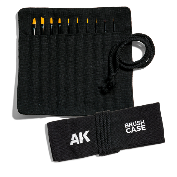 AK B110 Sentetik Fırça Seti, Kumaş Çantalı, 10 Afet