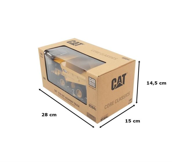 Diecast Masters 85104 1/50 Ölçek, Cat 777D Maden Kamyonu, Sergilemeye Hazır Metal İş Makinası Modeli