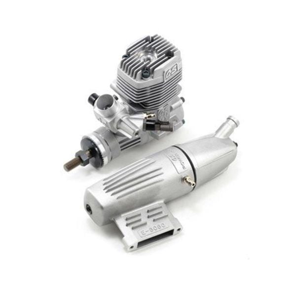 OS Engines 13100 Max-35 AX (21K) ve 3080 Susturuculu, Nitro Yakıtlı Model Uçak Motoru