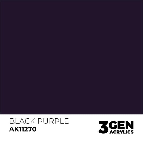 AK 11270 17 ml. Koyu Mor (Black Puprple Color Punch), Ultra Pigmentli 3GEN Akrilik Model Boyası