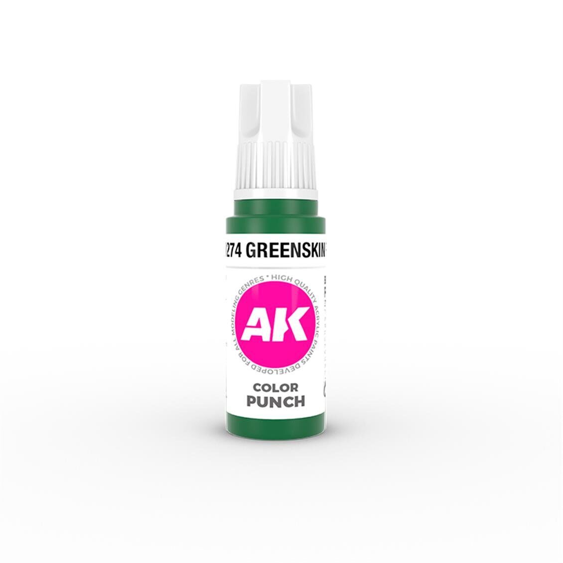 AK 11274 17 ml. Yeşilderili Yumruğu (Greenskin Punch Color Punch), Ultra Pigmentli 3GEN Akrilik Model Boyası