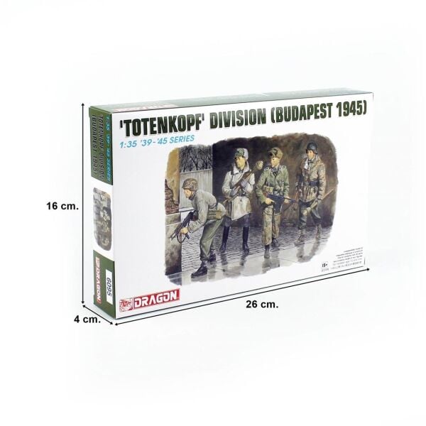 Dragon 6095 1/35 Ölçek, 3. SS Tank Tümeni TOTENKOPF, (Budapeşte 1945) Figürleri Plastik Model Kiti