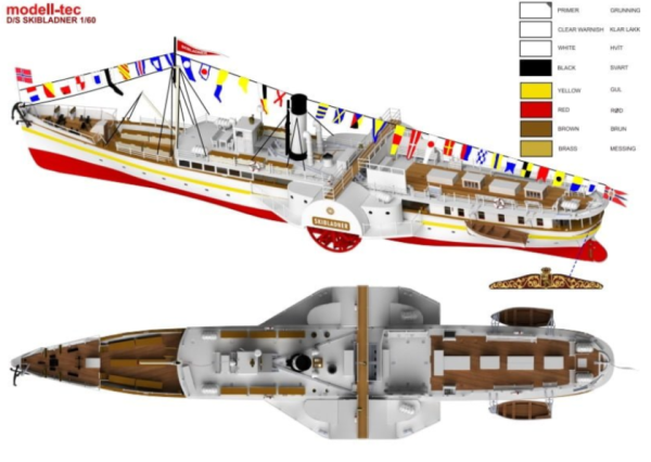Modell-tec D/S SKIBLADNER 1/60