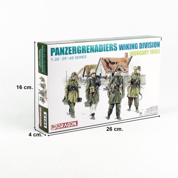 Dragon 6194 1/35 Ölçek, Tank İmha Ekibi, Wiking Timi (Macaristan 1945) Figürleri Plastik Model Kiti