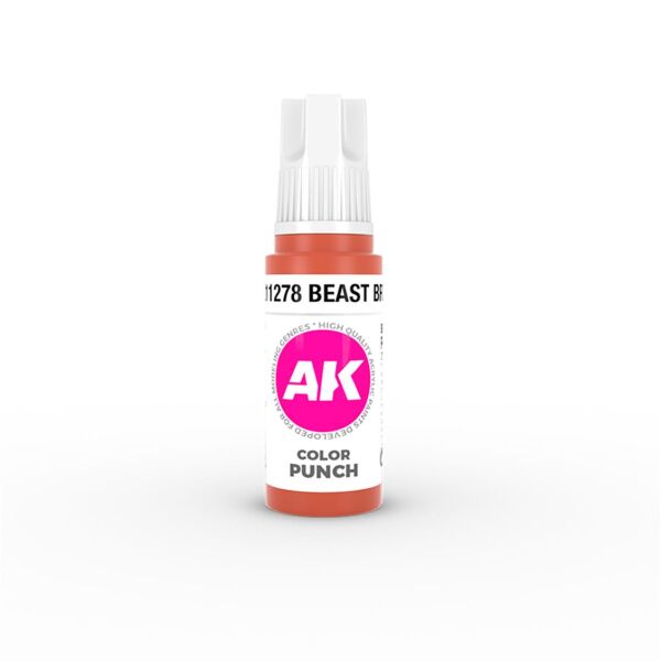 AK 11278 17 ml. Vahşi Kahve (Beast Brown Color Punch), Ultra Pigmentli 3GEN Akrilik Model Boyası