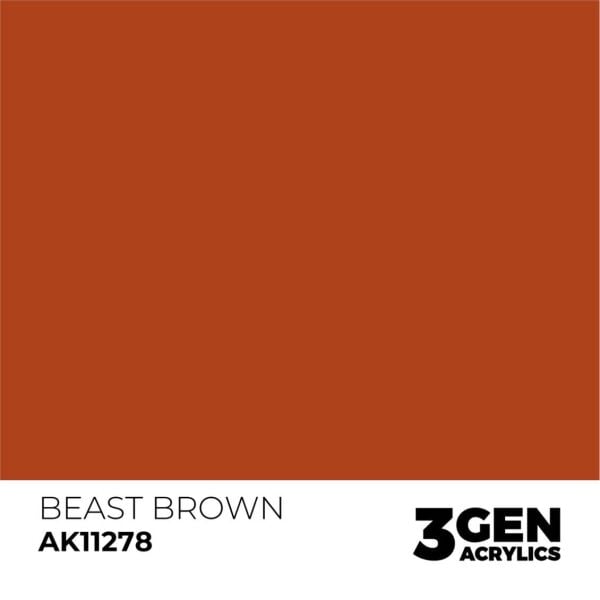AK 11278 17 ml. Vahşi Kahve (Beast Brown Color Punch), Ultra Pigmentli 3GEN Akrilik Model Boyası