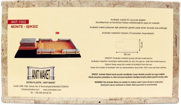 AnıtMaket ANT1002 1/800 Ölçek, Anıtkabir, Plastik Model kiti