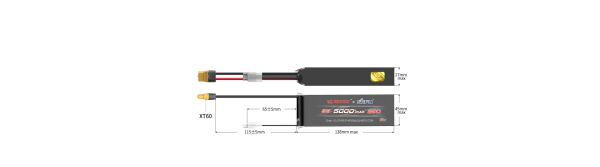 MJX B3S50P 3S 11.1V 5000Mah 35C Li-Po Pil