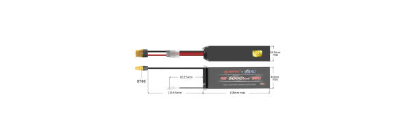 MJX B4S50P 4S 14.8V 5000Mah 35C Li-Po Pil