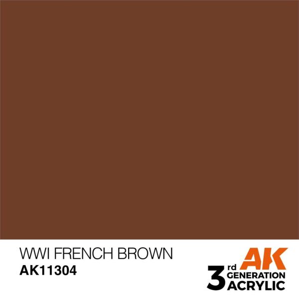 AK 11304 17 ml. WWI French Brown, AFV Serisi 3GEN Akrilik Model Boyası