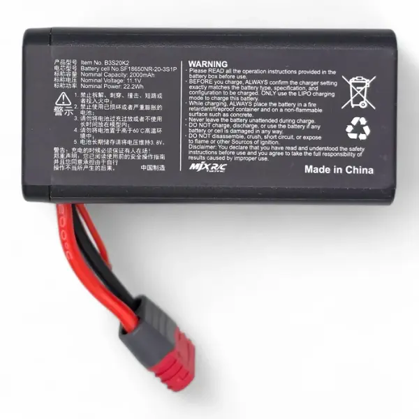 MJX B3S20K2 3S 11.1V 2000Mah Li-On Pil