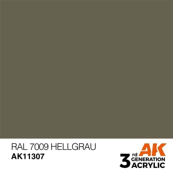 AK 11307 17 ml. RAL 7009 Hellgrau, AFV Serisi 3GEN Akrilik Model Boyası