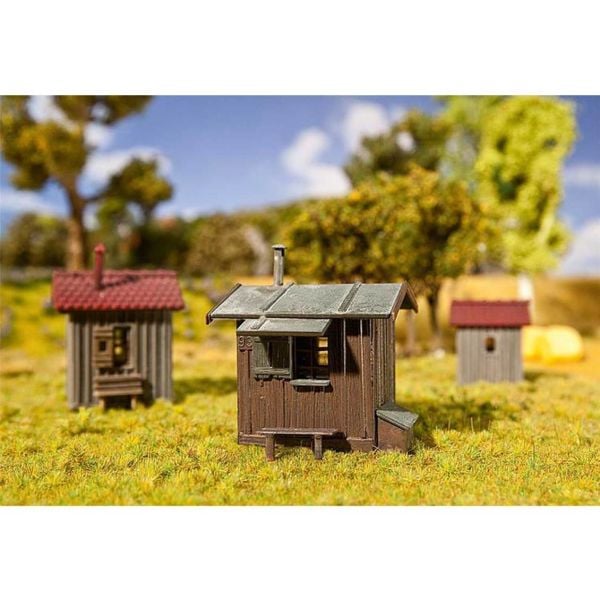 Faller 120211 1/87 Ölçek, Demiryolu Avadanlık Kulübeleri ( 3 Adet ), Plastik Model Kiti