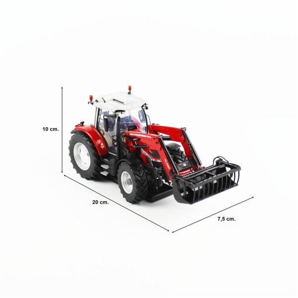Universal Hobbies UH6603 1/32 Ölçek, Massey Ferguson 5S.135 (Önden Kepçeli-FL.4121) Traktör, Sergilemeye Hazır Tarımsal Makine