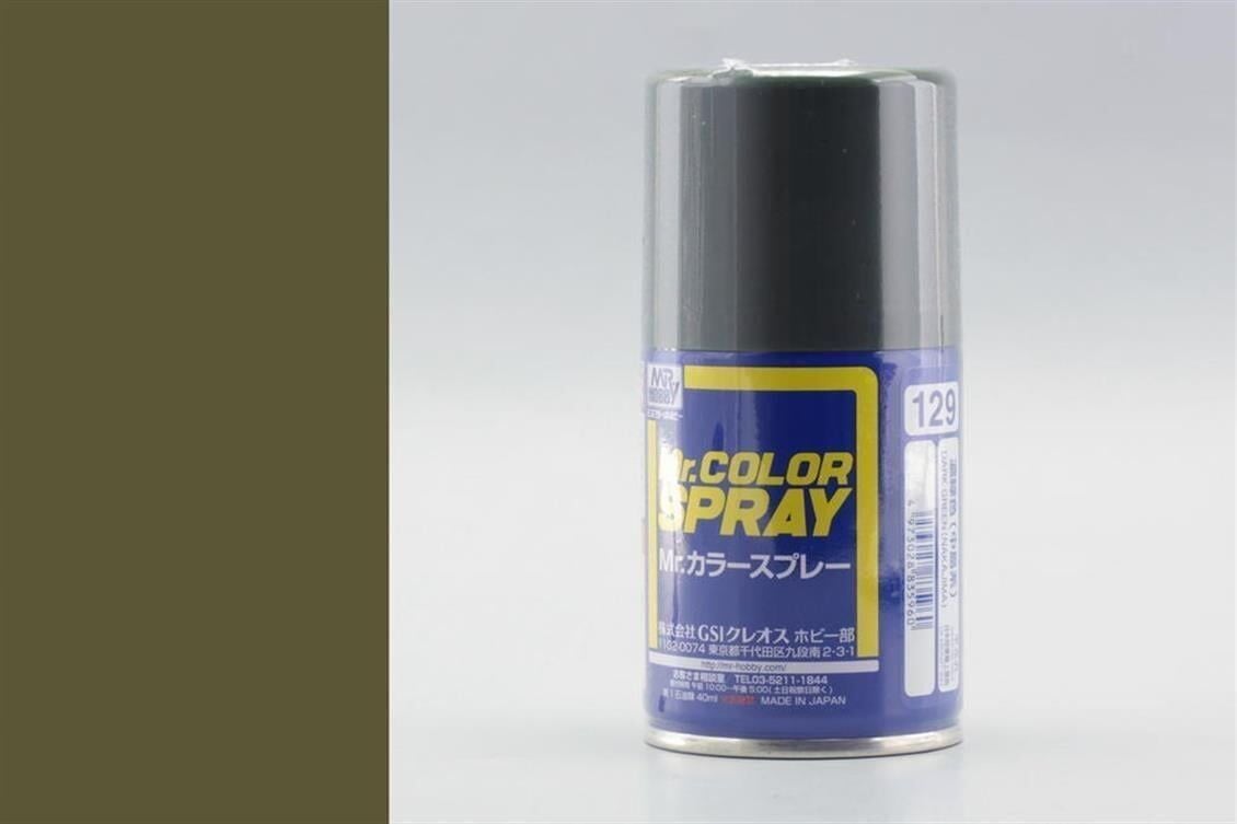 Mr.Hobby S-129 100 ml. Dark Green (Nakajima), Sprey Model Boyası