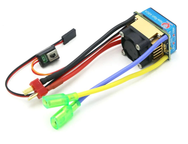 Fırçalı 80A/480A ESC 2S-3S Fanlı Motor Sürücü Araba ESC